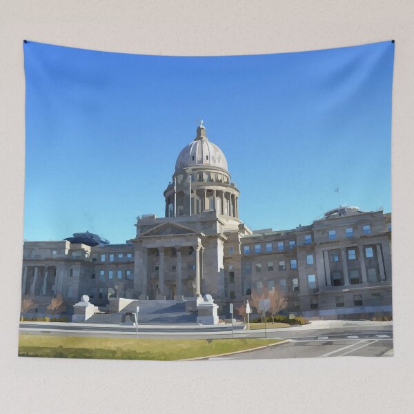 Item preview, Idaho Capitol Building - Watercolour Style designed and sold by WWWC2288.