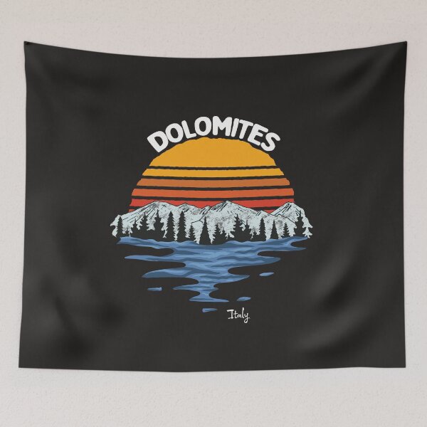 Item preview, Dolomites Mountains Italy Dolomiti Hiking Art designed and sold by MrEddie10.
