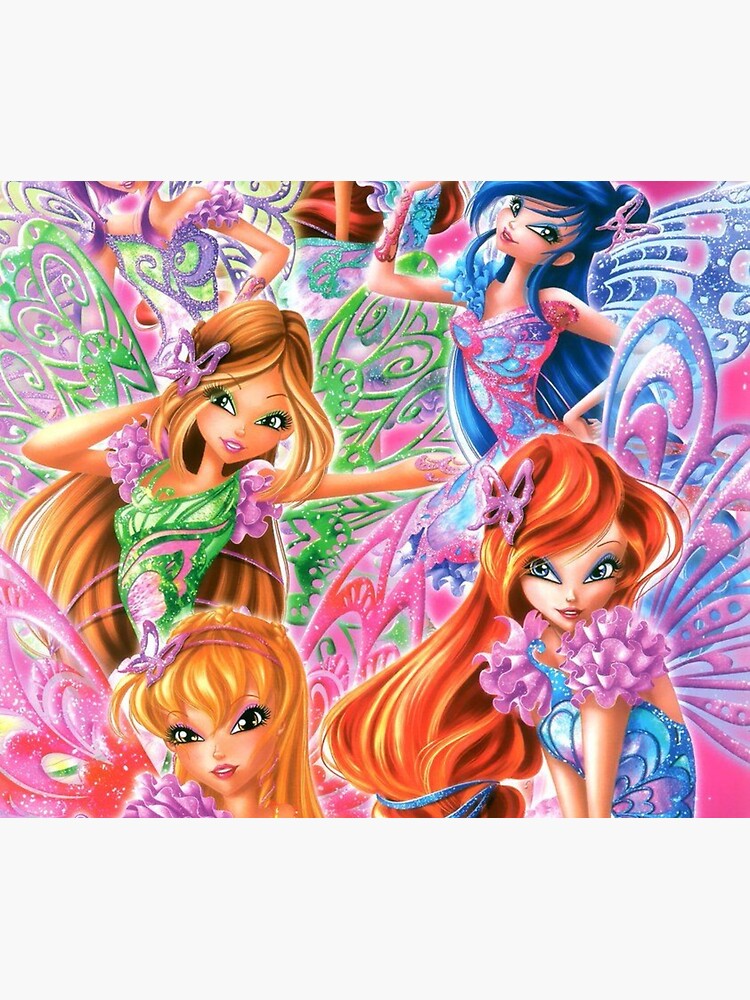 "Winx Club Fairies Mix Group" Poster for Sale by LunaticArtWork Redbubble