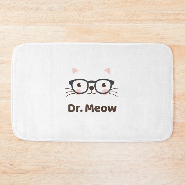 Item preview, Dr. Meow Nerd Bookworm Smart Science Minimalist Cat Illustration  designed and sold by jingenuity.