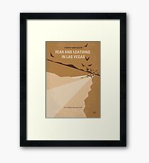 No293- Fear and loathing Las vegas minimal movie poster Framed Print