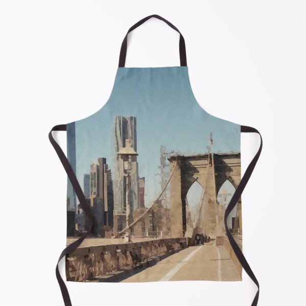 Item preview, New York Skyline at Brooklyn Bridge - Watercolour Style designed and sold by WWWC2288.