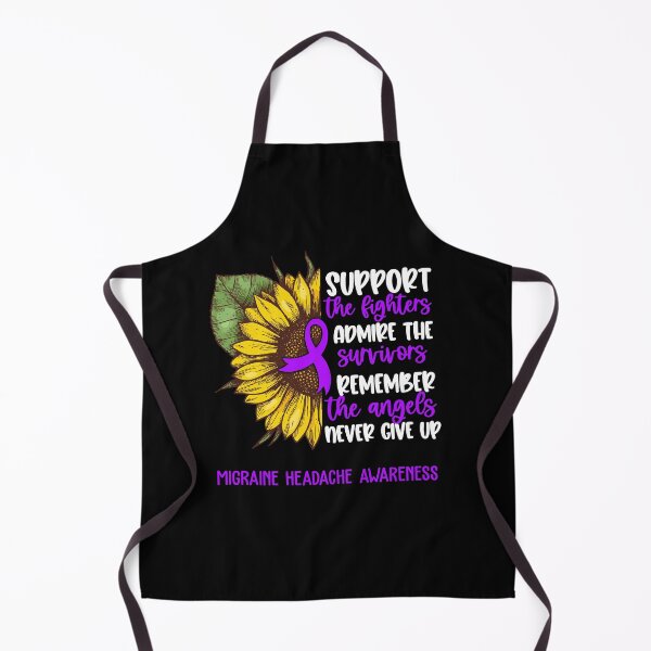 Item preview, Migraine Headache Awareness - Support the Fighters Admire the Survivors Remember the Angels Never Give Up designed and sold by whlrcheryl.