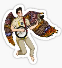 flying sufjan Sticker