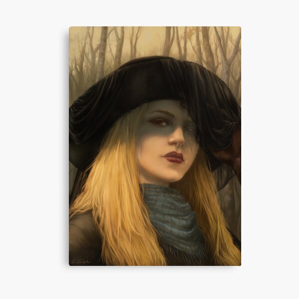 The Lady in Black Canvas Print