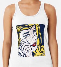 Camiseta con espalda nadadora Lrying Girl, Homenaje a Roy Lichtenstein