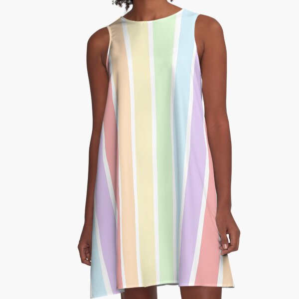 pastel striped dress