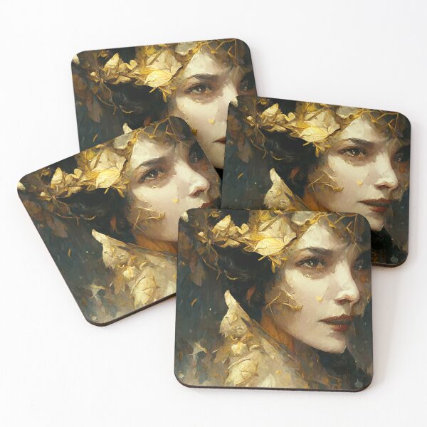 Item preview, Retrato de bruja dorada 5 designed and sold by Mental Synthetics.