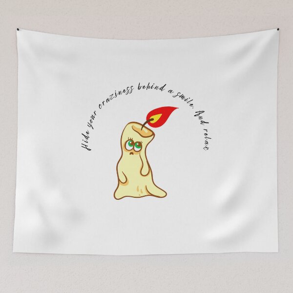 Item preview, Motivational quotes | Hide your craziness behind a smile, and relax designed and sold by adee1122.