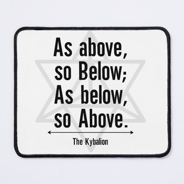 Item preview, As Above So Below As Below So Above Kybalion Hermetic Wisdom Quote Star Tetrahedron designed and sold by AstralRadiance.