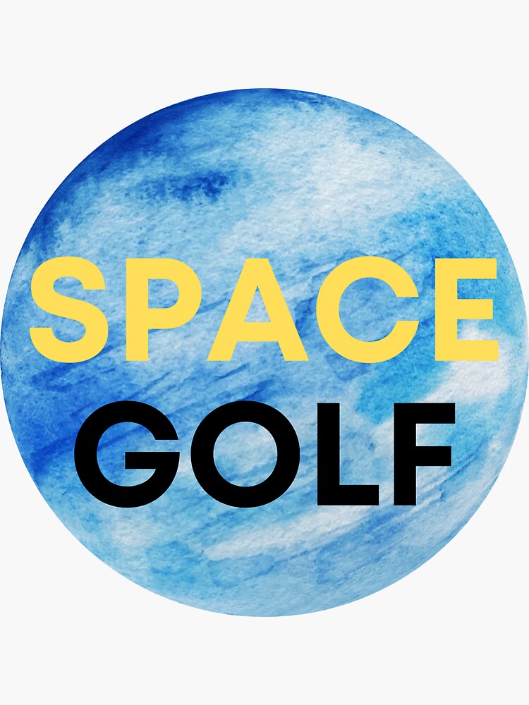 "Space golf 1." Sticker for Sale by MilaDeyART Redbubble