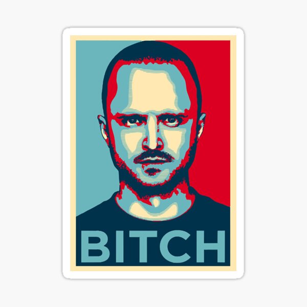 Jesse Pinkman Bitch Sticker For Sale By Michelarchie Redbubble