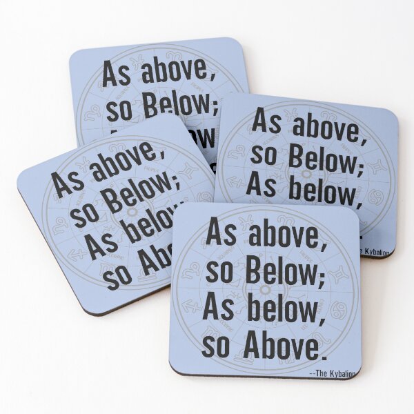 Item preview, Zodiac As Above So Below As Below So Above Kybalion Hermetic Wisdom Quote Astrology designed and sold by AstralRadiance.