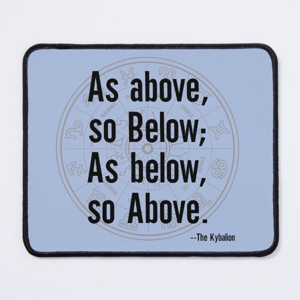 Item preview, Zodiac As Above So Below As Below So Above Kybalion Hermetic Wisdom Quote Astrology designed and sold by AstralRadiance.