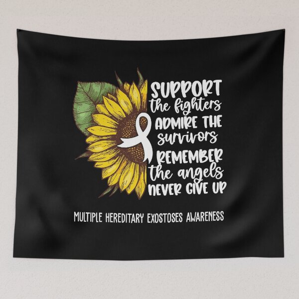 Item preview, Multiple Hereditary Exostoses Awareness - Support the Fighters Admire the Survivors Remember the Angels Never Give Up designed and sold by whlrcheryl.