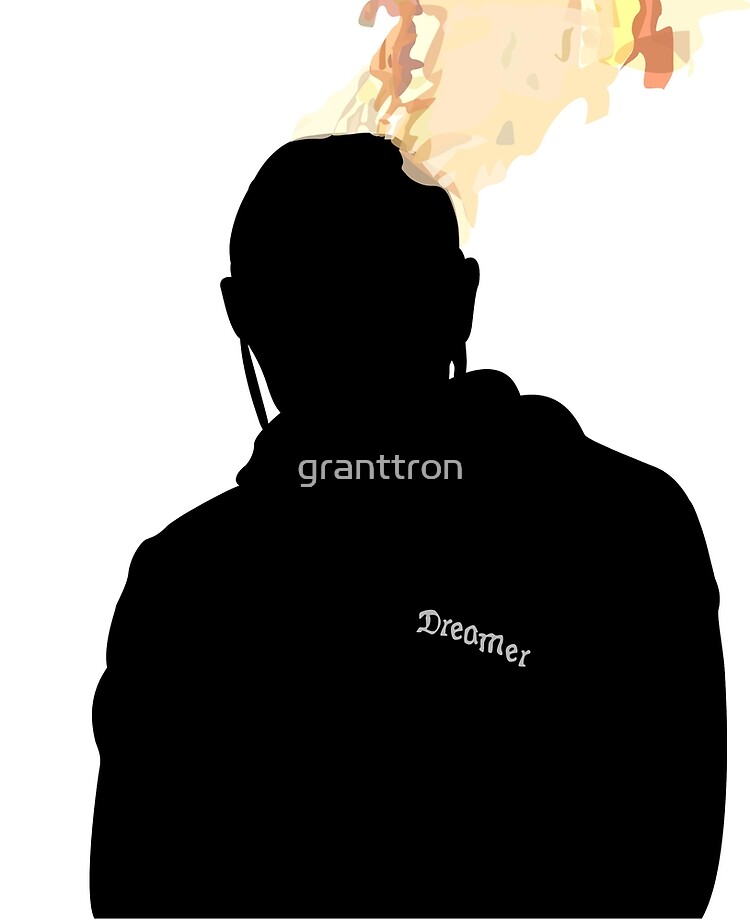 kendrick lamar on fire silhouette ipad case skin by granttron redbubble redbubble