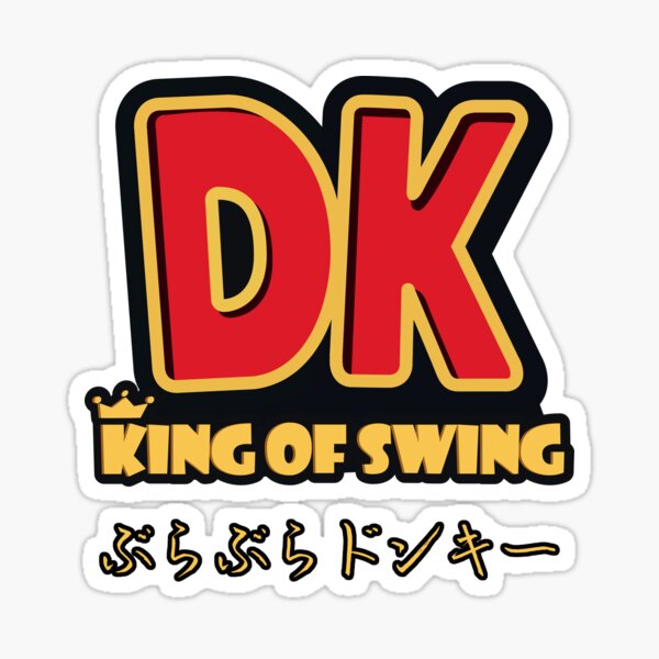 "DK King Of Swing Japanese Text" Sticker for Sale by Otto Redbubble
