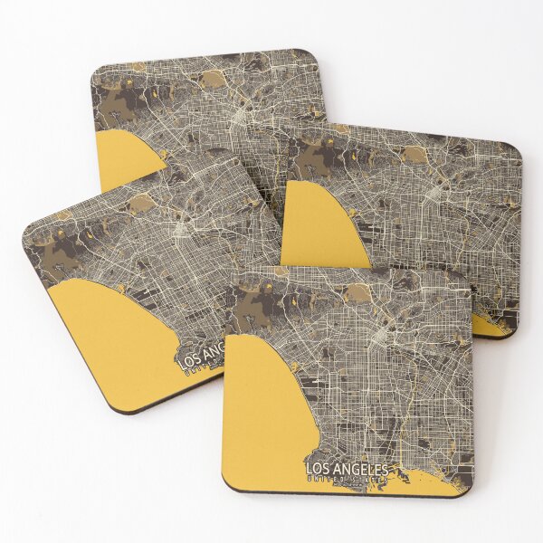Item preview, Los Angeles City Map of California, USA  - Pastel designed and sold by deMAP.