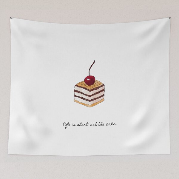 Item preview, Life Is Short Eat The Cake designed and sold by Orara Studio.