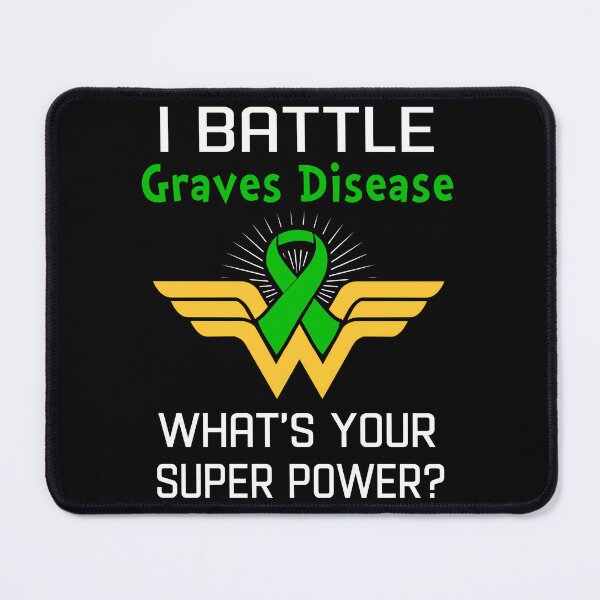 Item preview, I Battle Graves Disease What's Your Super Power Support Graves Disease Warrior Gifts  designed and sold by Sabfit.