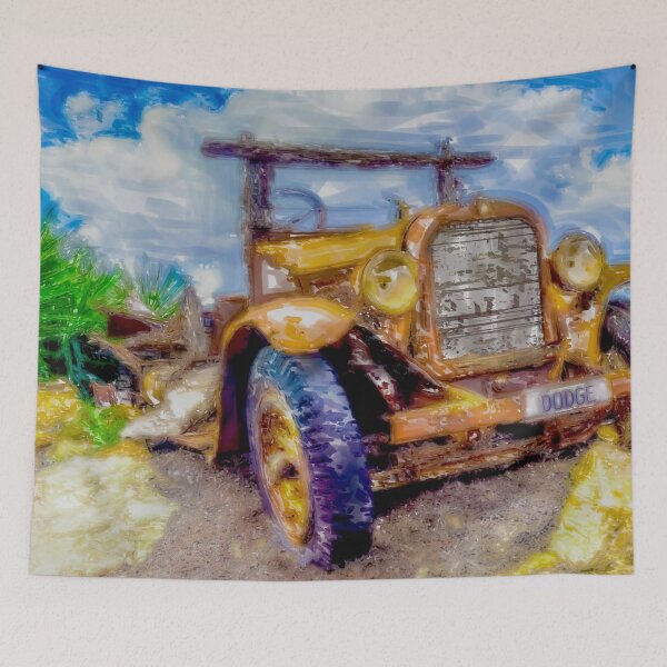 Item preview, Hillbilly Truck on Rocks - Marker Digital Art designed and sold by Steven Jodoin.