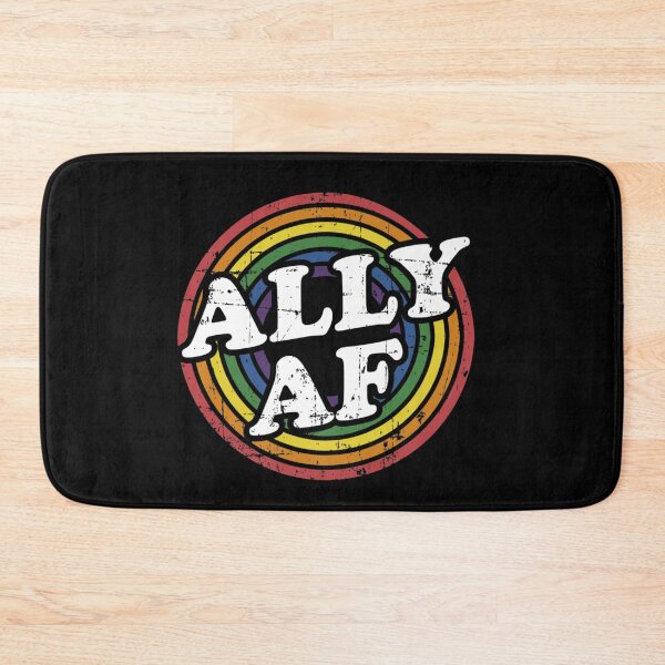 Item preview, Ally AF rainbow flag for LGBT Pride month support gay LGBTQ designed and sold by Erik44a.