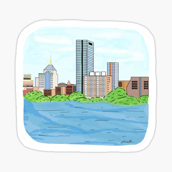 Item preview, View of Boston and Charles from Maseeh Window designed and sold by Johlesa Orm.