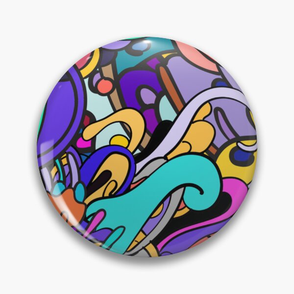 Item preview, ZHC Copic Marker Space vibrant trippy doodles art   designed and sold by JoyReynol.