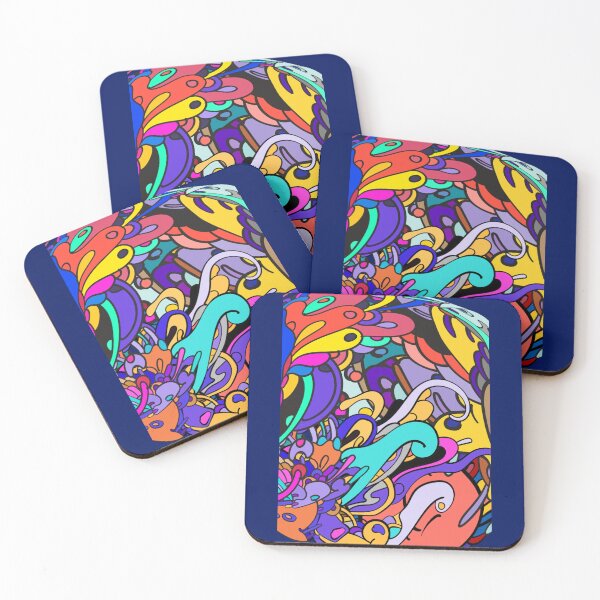 Item preview, ZHC Copic Marker Space vibrant trippy doodles art   designed and sold by JoyReynol.