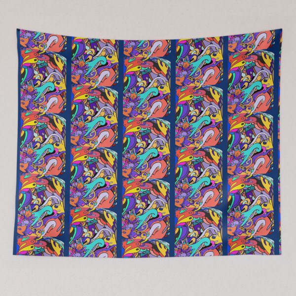 Item preview, ZHC Copic Marker Space vibrant trippy doodles art designed and sold by JoyReynol.