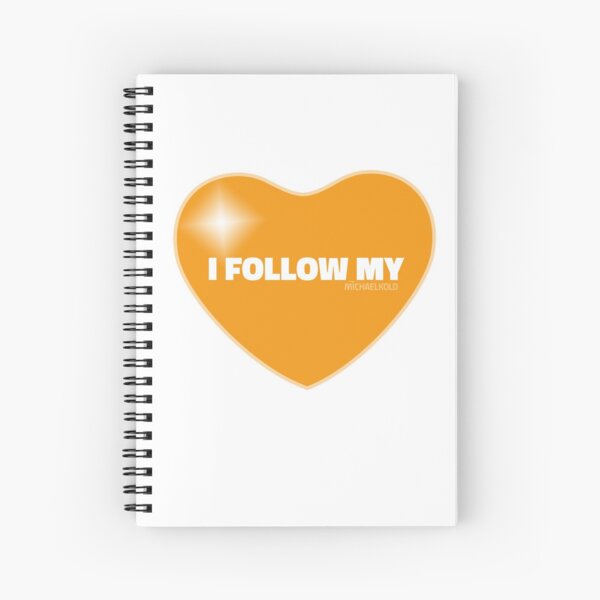 I Follow My ❤ (Orange) Spiral Notebook