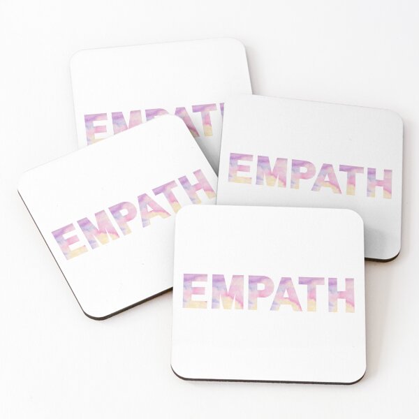 Item preview, EMPATH Pink Watercolor Letters designed and sold by HSPgiftshop.
