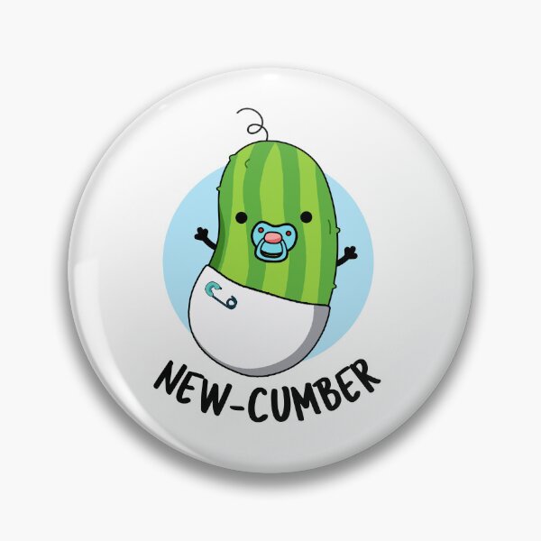 Item preview, New-cumber Funny Cucumber Puns  designed and sold by punnybone.