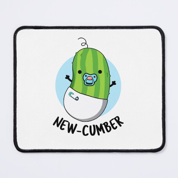 Item preview, New-cumber Funny Cucumber Puns  designed and sold by punnybone.