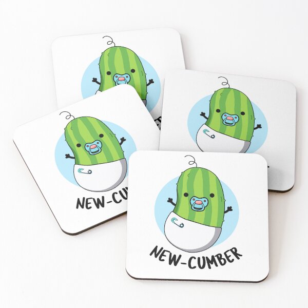 Item preview, New-cumber Funny Cucumber Puns  designed and sold by punnybone.