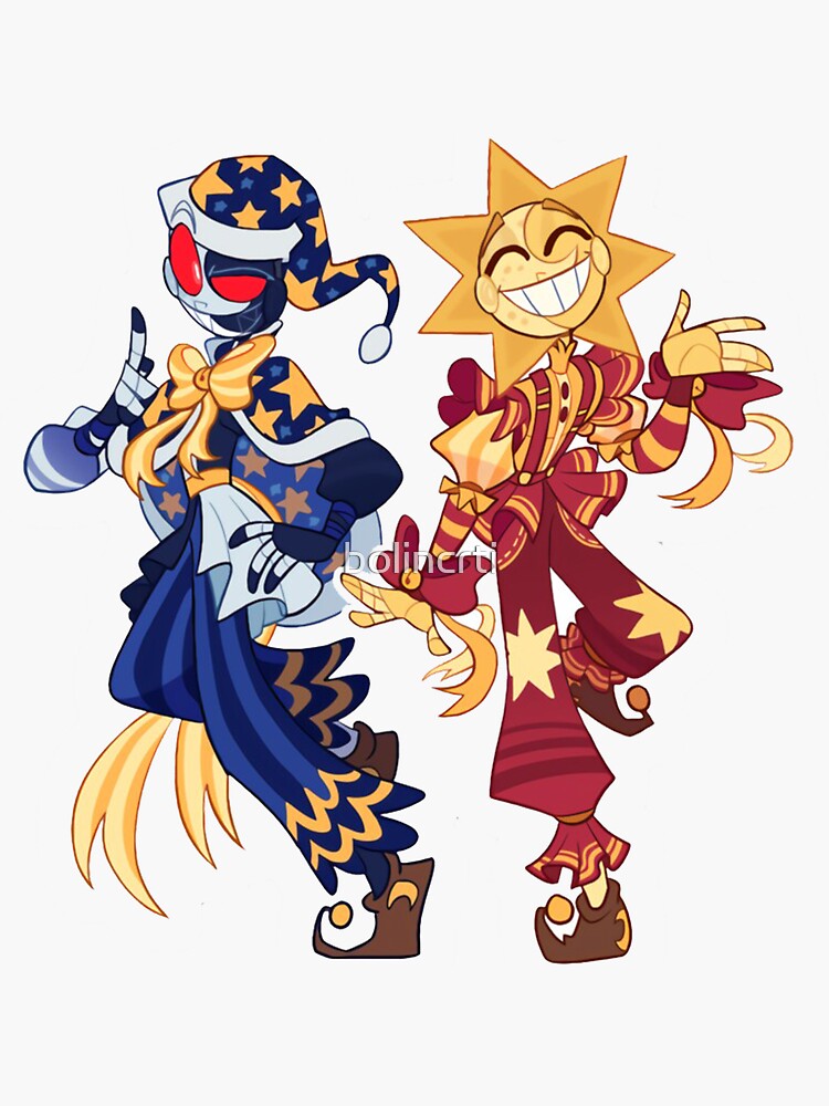 sundrop and moondrop - FNAF - Anime - | Sticker