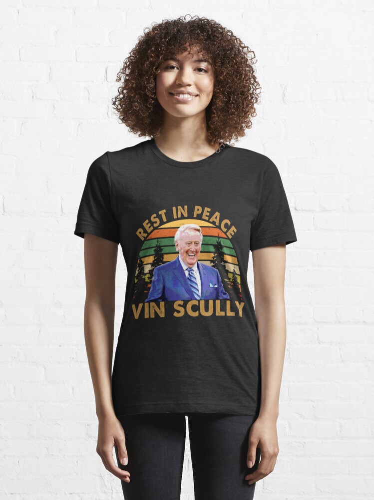 Rest In Peace Vin Scully T-Shirt Essential T-Shirt for Sale by MariettaSue