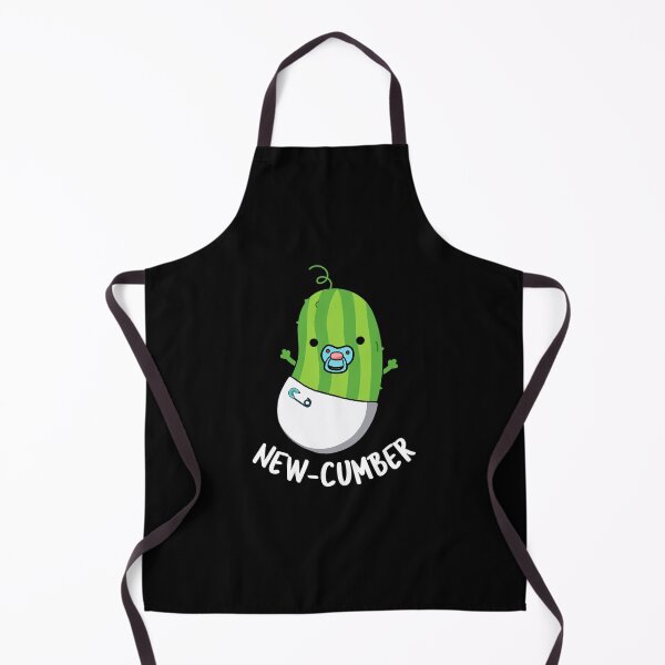 Item preview, New-cumber Funny Cucumber Puns (Dark BG) designed and sold by punnybone.