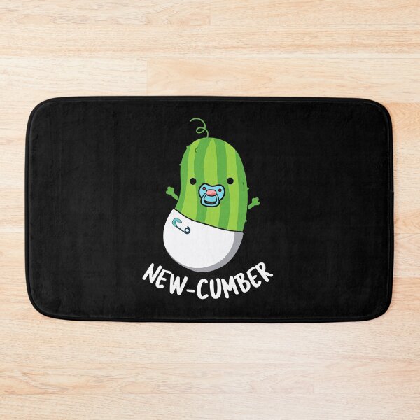 Item preview, New-cumber Funny Cucumber Puns (Dark BG) designed and sold by punnybone.