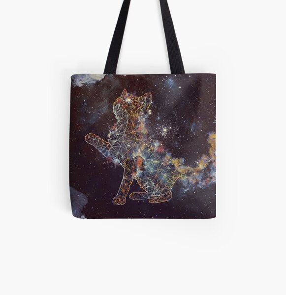 Celestial Cat All Over Print Tote Bag