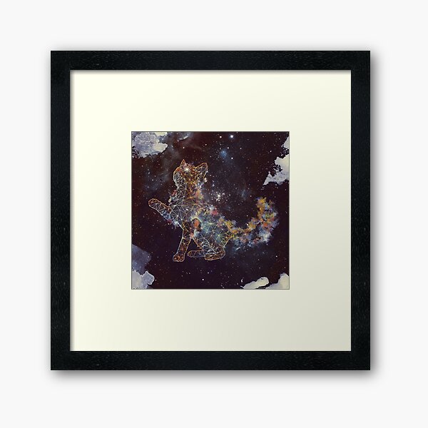 Celestial Cat Framed Art Print