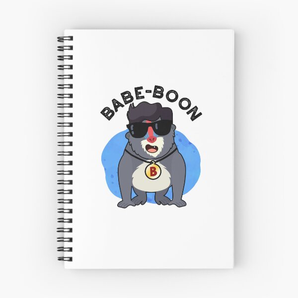 Item preview, Babe-boon Funny Animal Baboon Puns  designed and sold by punnybone.