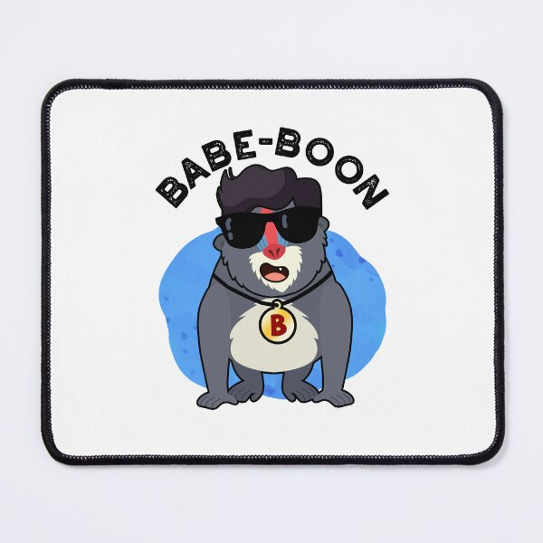 Item preview, Babe-boon Funny Animal Baboon Puns  designed and sold by punnybone.