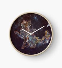 Celestial Cat Clock