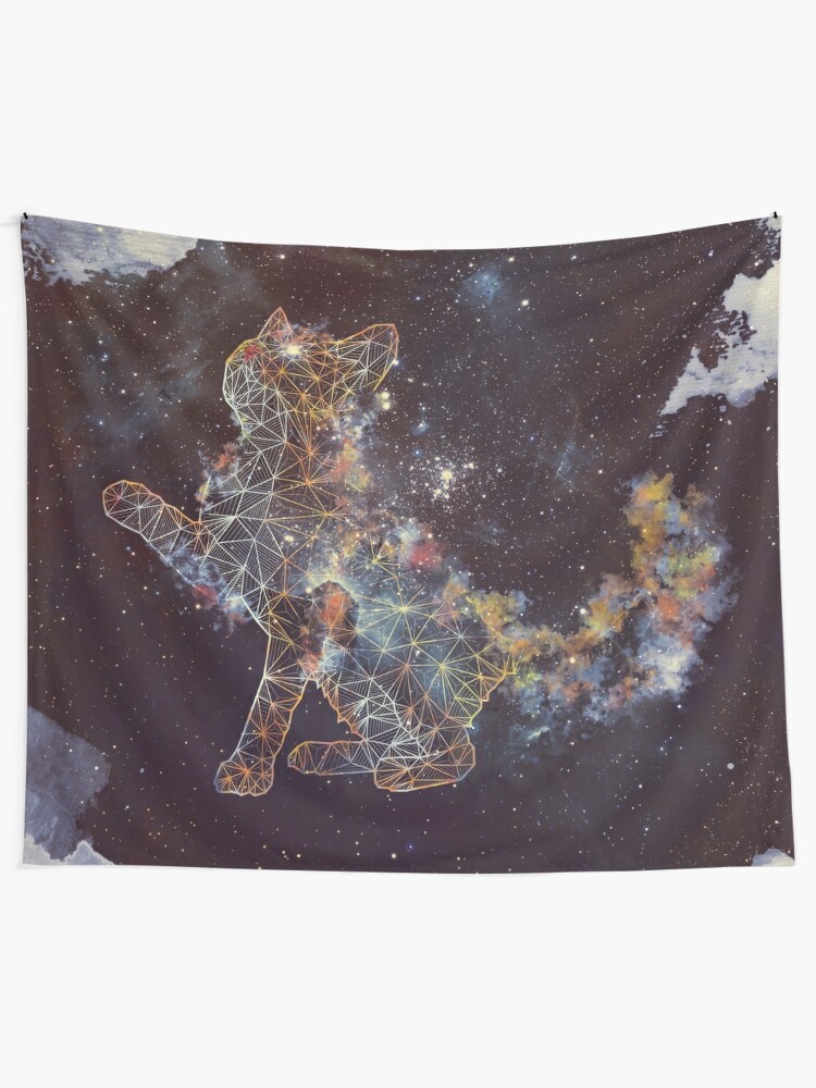 cat tapestry cushion