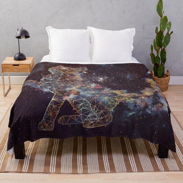 Celestial Cat Throw Blanket