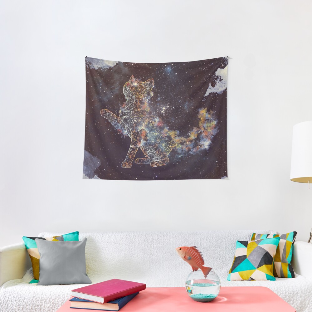 Celestial Cat Tapestry