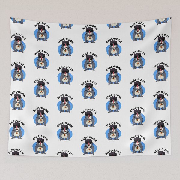 Item preview, Babe-boon Funny Animal Baboon Puns  designed and sold by punnybone.