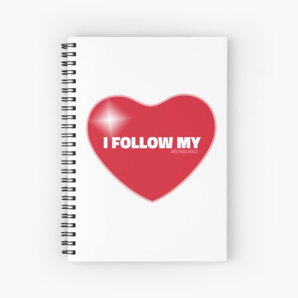 I Follow My ❤ (Red) Spiral Notebook