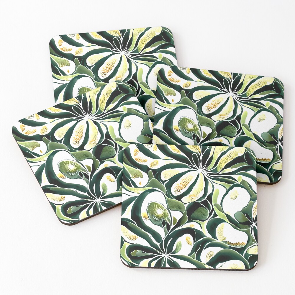 Aperçu de l'œuvre Dessous de verre (lot de 4) créée et vendue par PinterPattern.